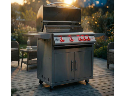 Blaze LTE+ 32-Inch 4-Burner Freestanding Gas Grill with Lift-Assist Hood & Rear Infrared Burner