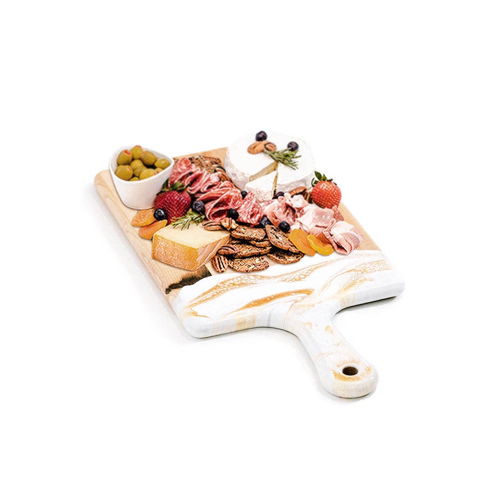 Maple Wood & Resin Charcuterie & Serving Board