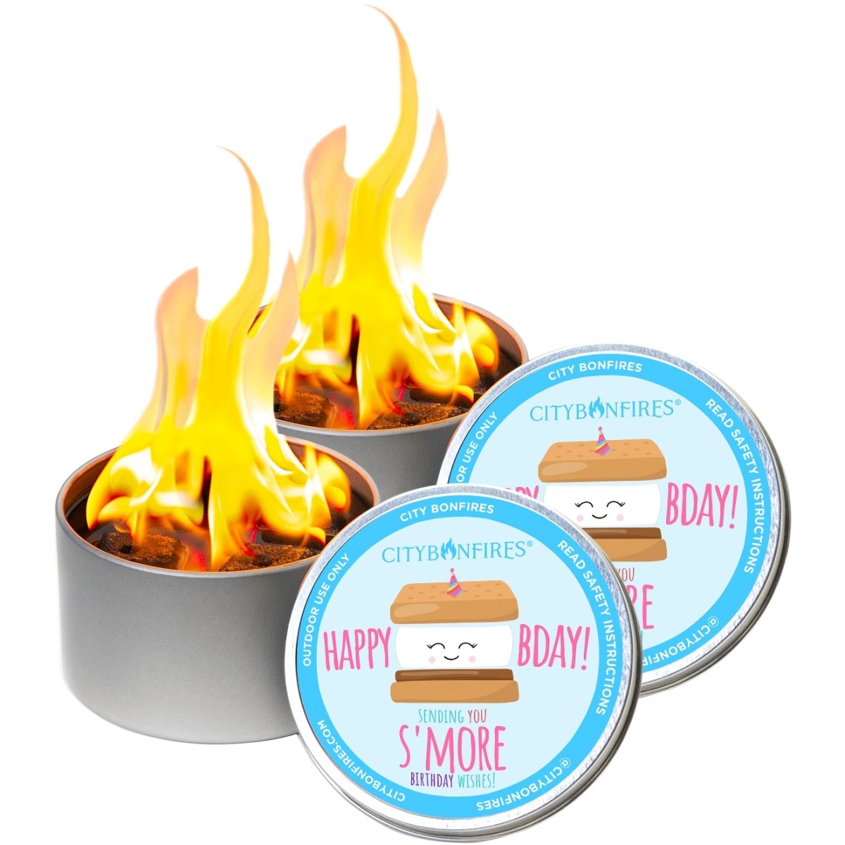 City Bonfire - Happy Birthday Edition Portable Fire Pit