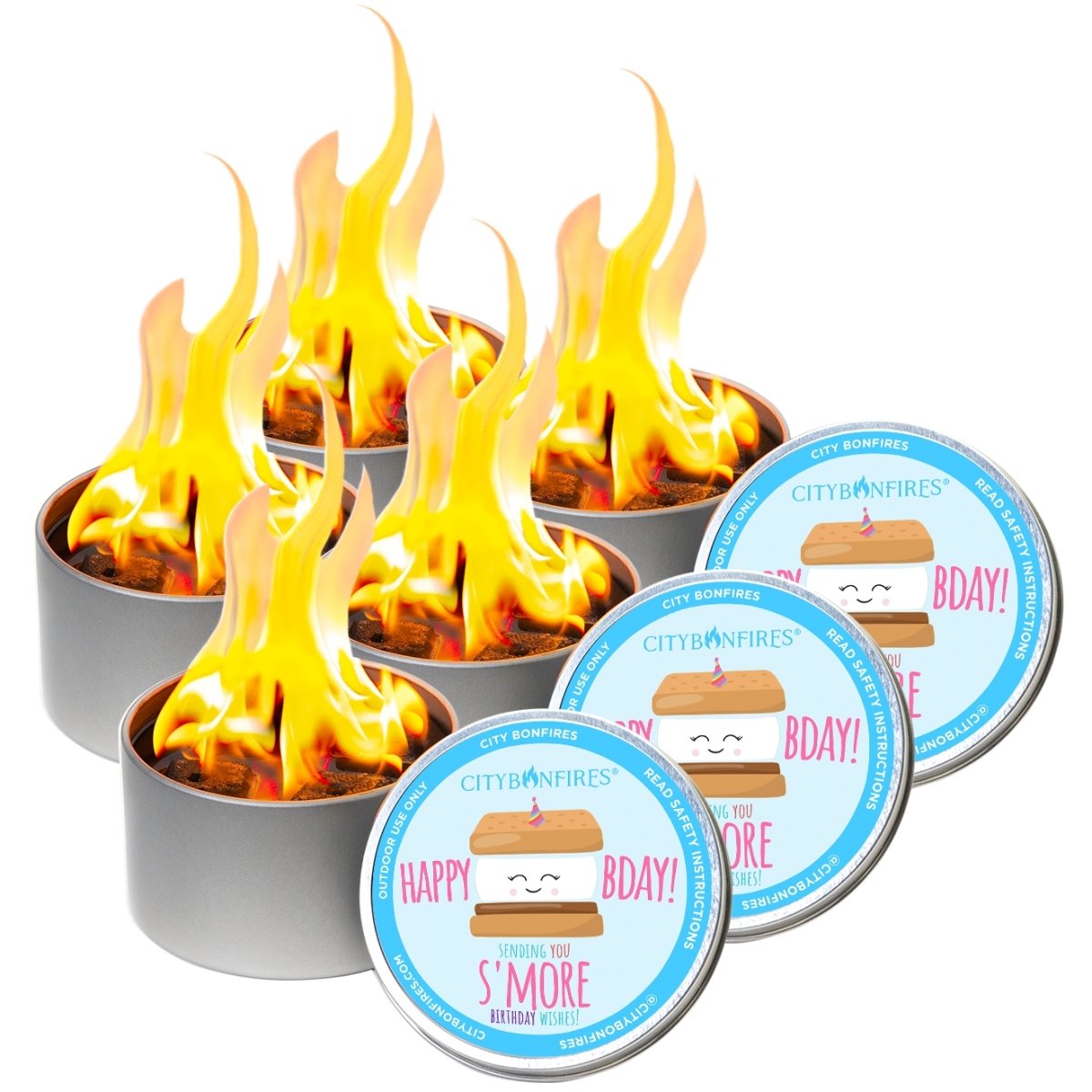 City Bonfire - Happy Birthday Edition Portable Fire Pit