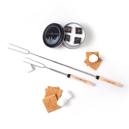City Bonfires Telescoping S’mores Sticks – 4 Pack