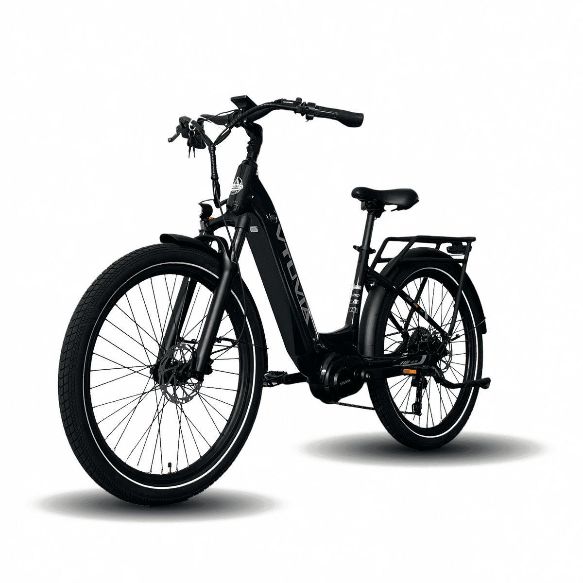 VTUVIA CMB 8-Speed 500W Mid-Drive Step-Through Electric Commuter Bike
