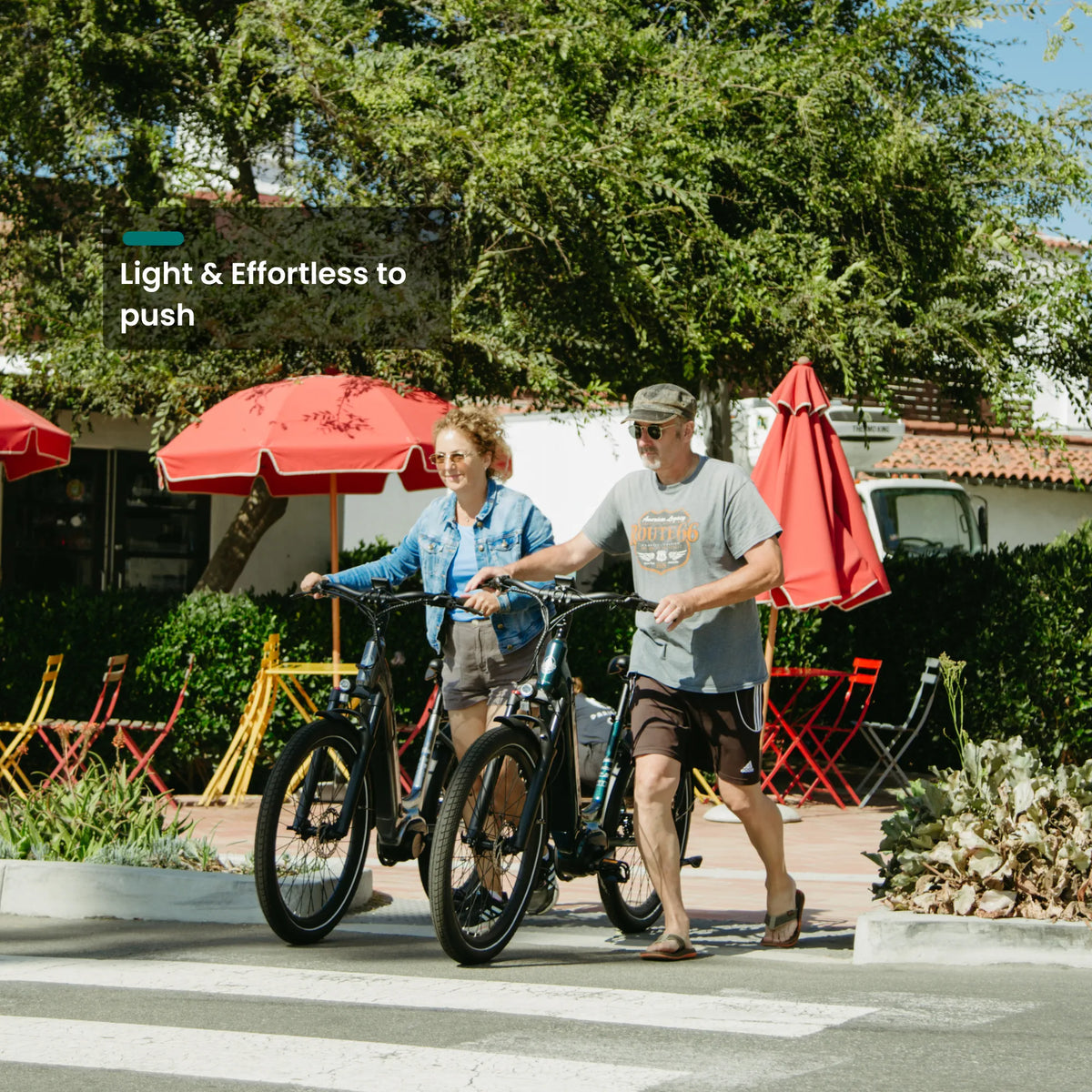 VTUVIA CMB 8-Speed 500W Mid-Drive Step-Through Electric Commuter Bike