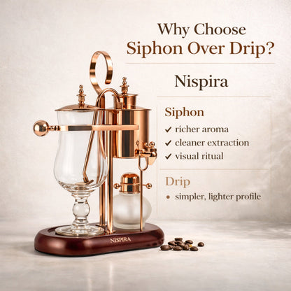 Nispira Vintage Belgian Syphon Coffee Maker – Copper