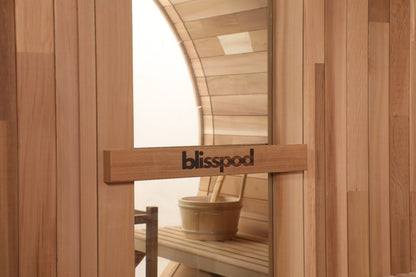 Blisspod Prague Canadian Red Cedar Outdoor Barrel Sauna