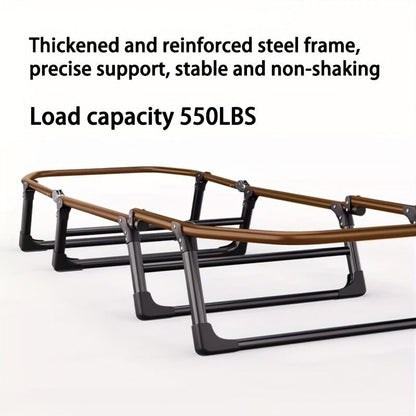 1-pack American style patio folding bed, outdoor patio furniture, comfortable ergonomic single recliner, patio chaise folding bed with mattress