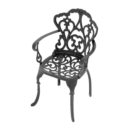 7-Piece Elegant Cast Aluminum Outdoor Dining Set with Cushions – Seats 6