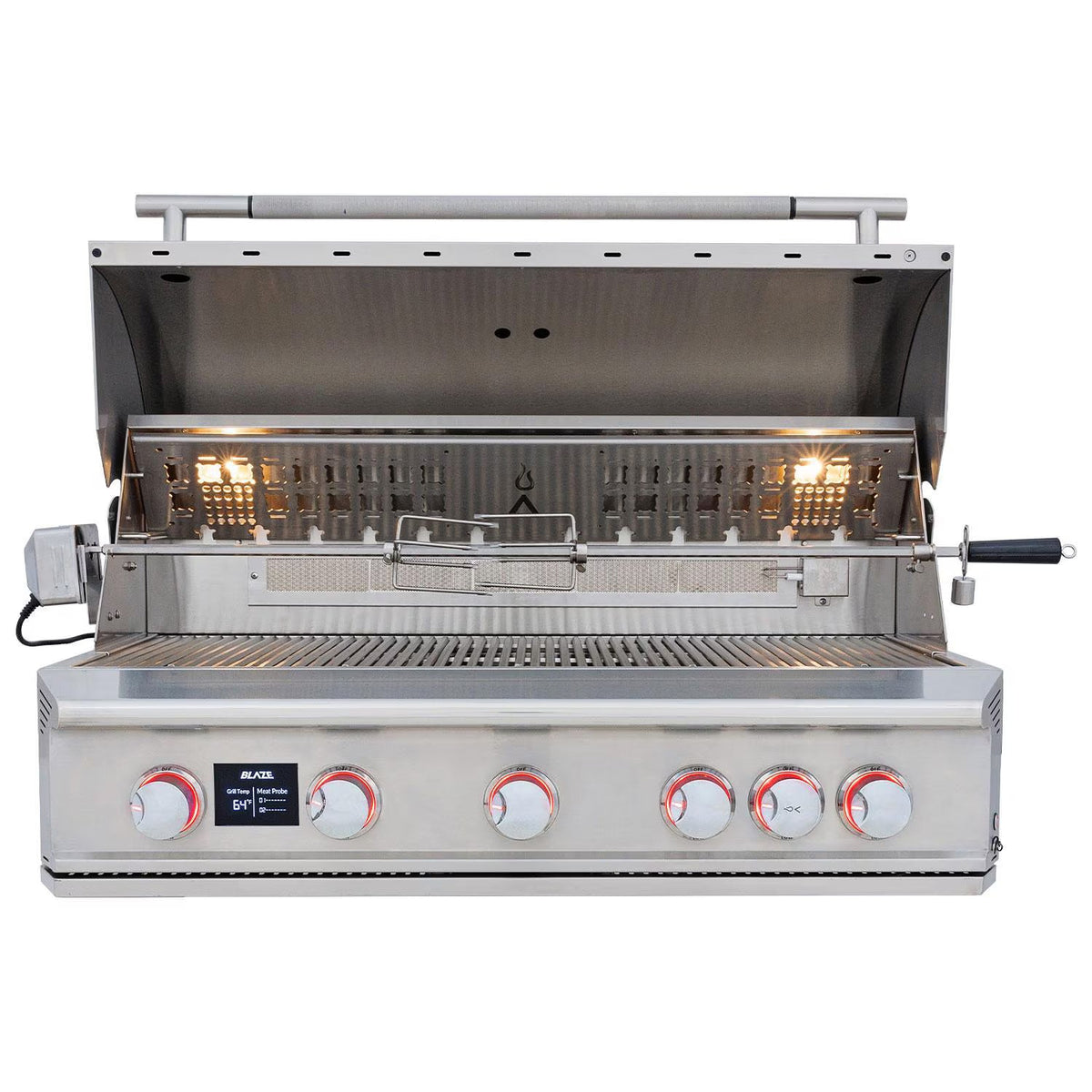 Blaze LTE PRO 40-Inch 5-Burner Built-In Grill with Digital Temperature Screen & Rotisserie