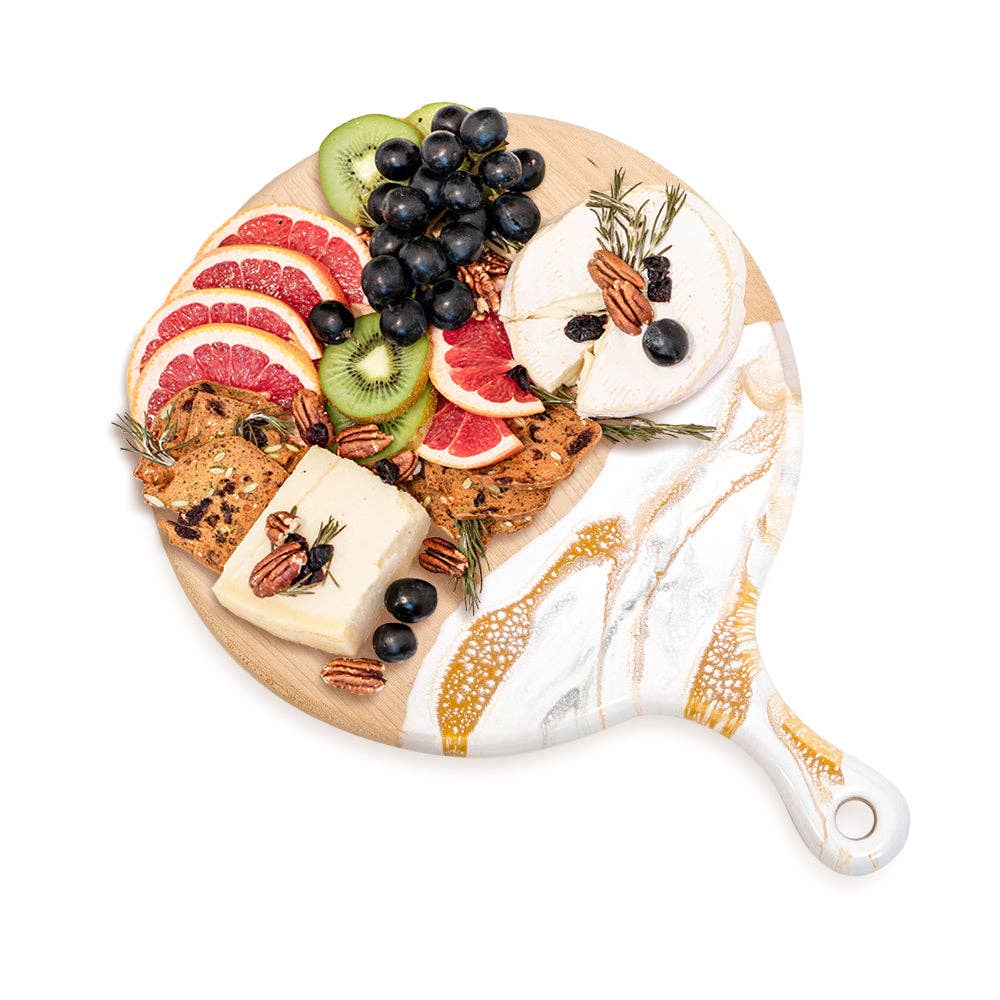 Maple Wood & Resin Charcuterie & Serving Board