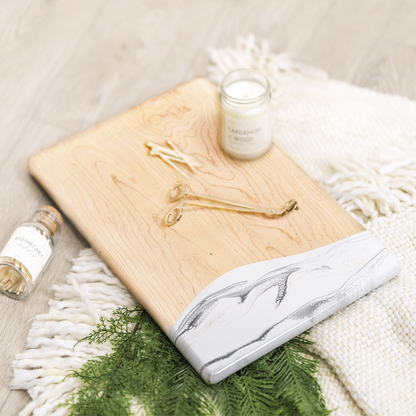 Maple Wood & Resin Charcuterie & Serving Board