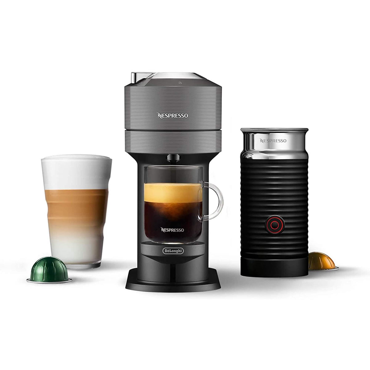 Nespresso Vertuo Next Coffee & Espresso Maker with Aeroccino3 Milk Frother – Refurbishedk Frother (Refurbished) - Lavista Moderna