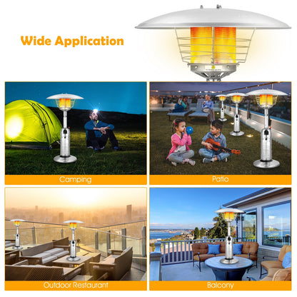 DirectDeals 11,000 BTU Portable Tabletop Propane Patio Heater