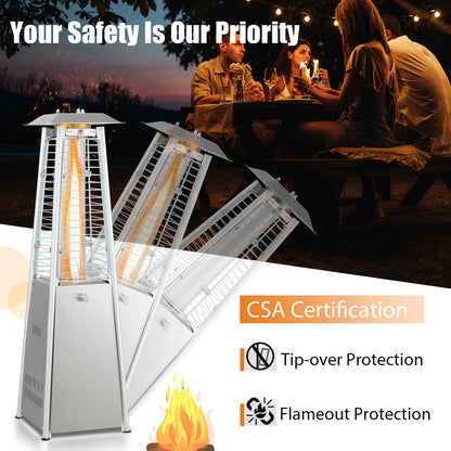 DirectDeals 10,000 BTU Stainless Steel Portable Tabletop Patio Heater