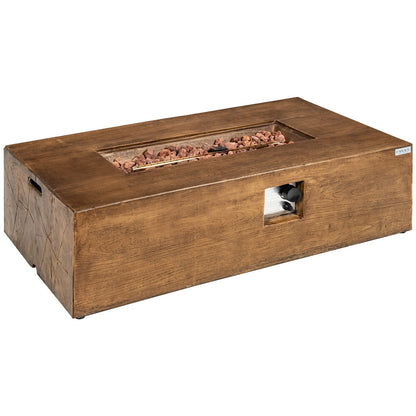 DirectDeals 48-Inch Outdoor Gas Fire Pit Table