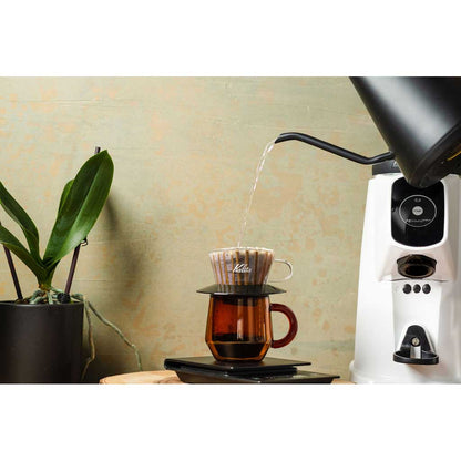 AllGround ProBrew Filter Coffee Grinder - White w/ Wood