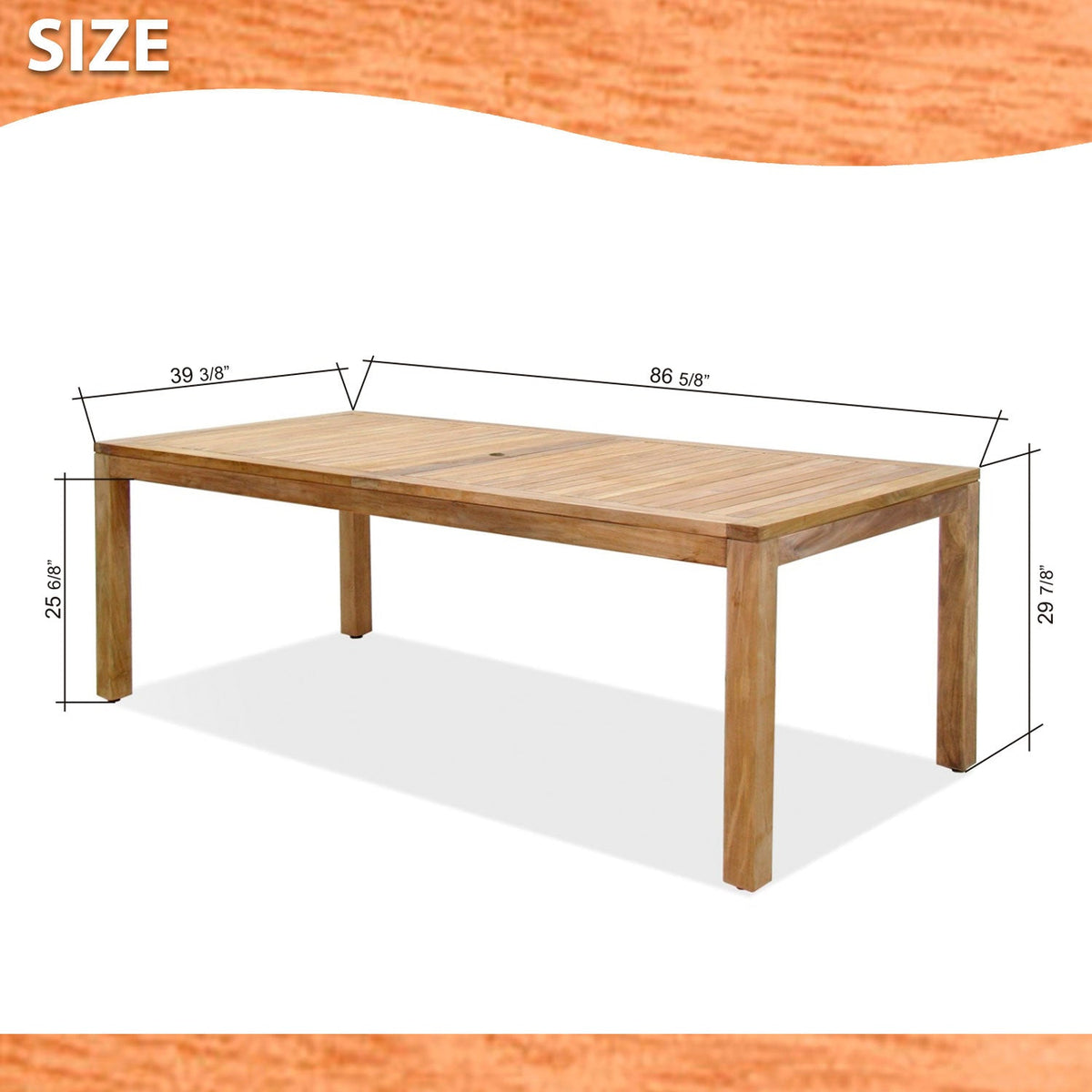 Amazonia Rinjani Teak Outdoor Dining Table with Fortuna Weather-net® Armchairs