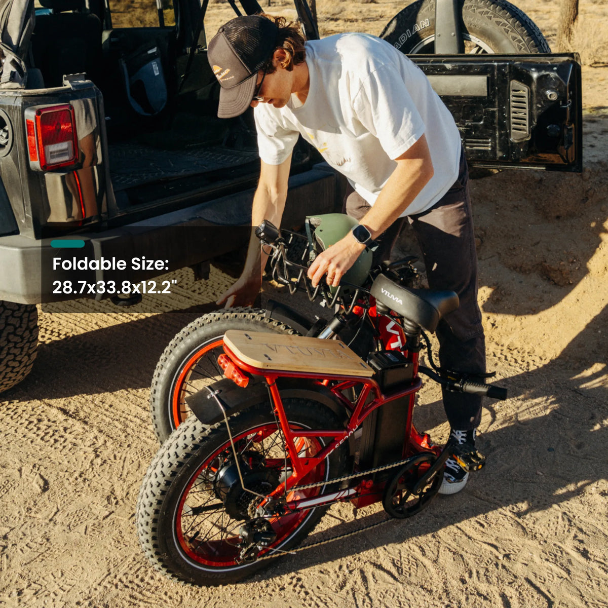 VTUVIA SF20H Foldable Fat Tire Electric Bike