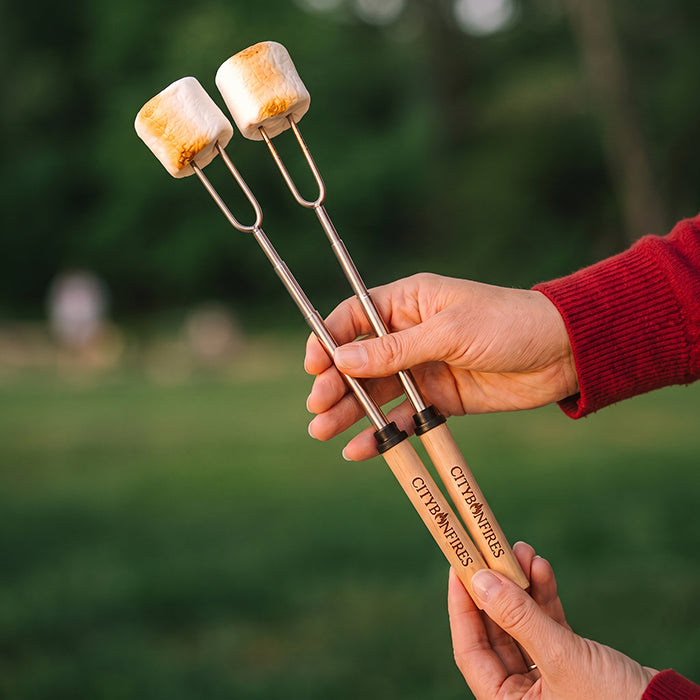 City Bonfires Telescoping S’mores Sticks – 4 Pack
