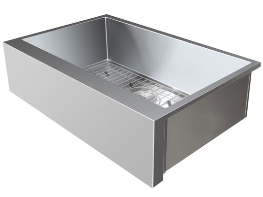 Summerset 32" Outdoor-Rated Farmhouse Sink – 304 Stainless Steel