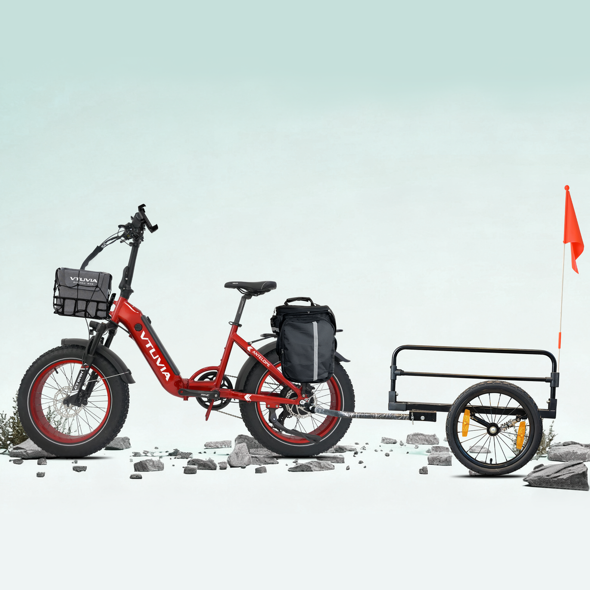VTUVIA SX20 750W Step-Through Folding Electric Bike