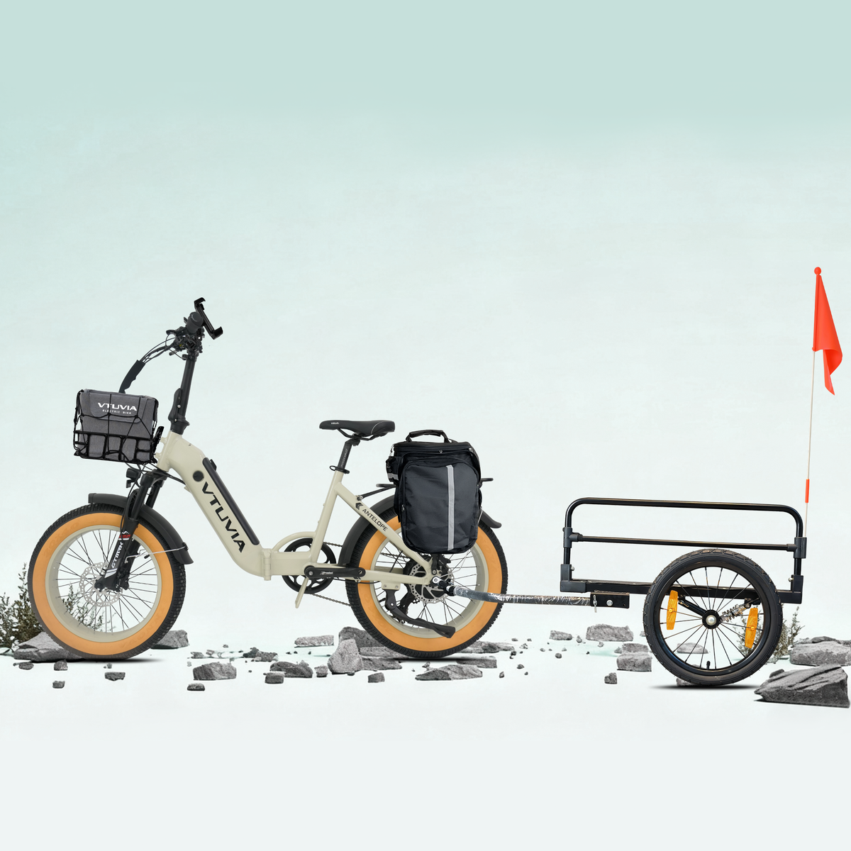 VTUVIA SX20 750W Step-Through Folding Electric Bike