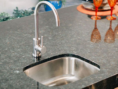 Summerset SNK-19U Undermount Outdoor Sink & Gooseneck Faucet – 304 Stainless Steel